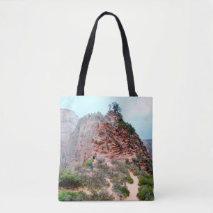 TOTE BAG MONTAGNE NOIRE SOUS UN CIEL NUIT CLAIR