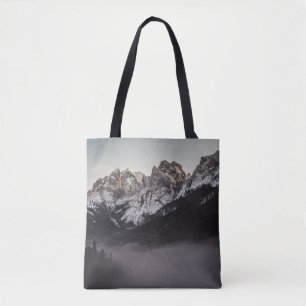 TOTE BAG MONTAGNE ROCHEUSE SOUS GRIS KY