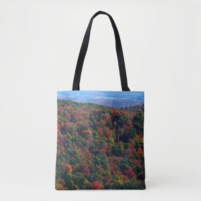 Tote Bag Montagnes Appalaches en automne (Devant)