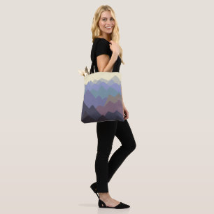 Tote Bag Montagnes d'hiver de l'art Abstrait