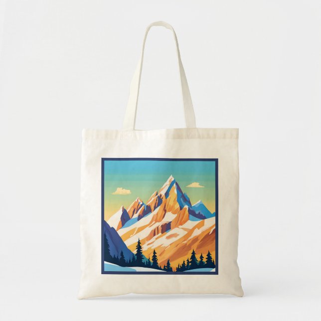 Tote Bag Montagnes majestueuses (Devant)
