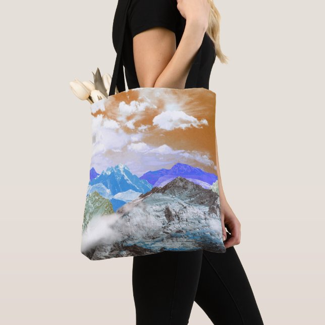 Tote Bag Montagnes (montage photo) 2 (De près)