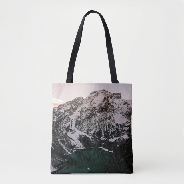 TOTE BAG MONTAGNES NEIGÉES (Devant)