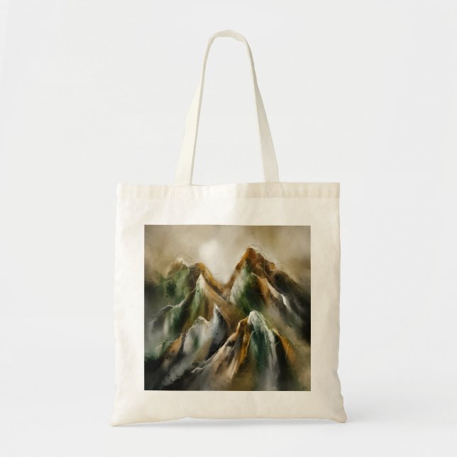 Tote Bag Montagnes peintes  (Devant)