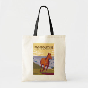 Tote Bag Montagnes Pryor Wild Horse Range Vintage