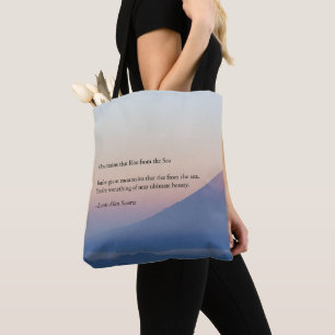 Tote Bag Montagnes qui se lèvent de la mer fourre-tout
