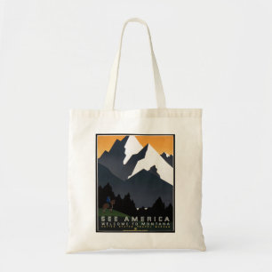 Tote Bag Montana Paysage Art Non Identifié Photos Vintages