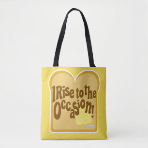 Tote Bag Montée mignonne à l'occasion Citation sur le pain