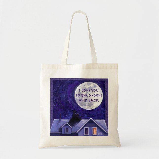 Tote Bag Montre Lune (Devant)