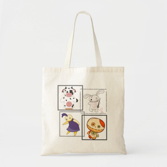 Tote Bag Montrer les marionnettes.w (Devant)