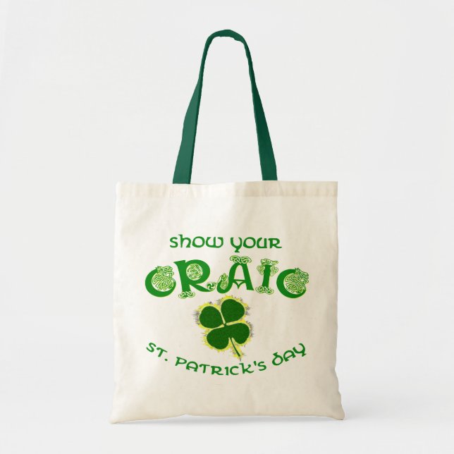 Tote Bag Montrez votre Craic (Devant)