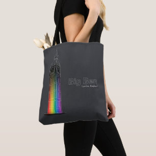 Tote Bag Monuments en lumière   Big Ben