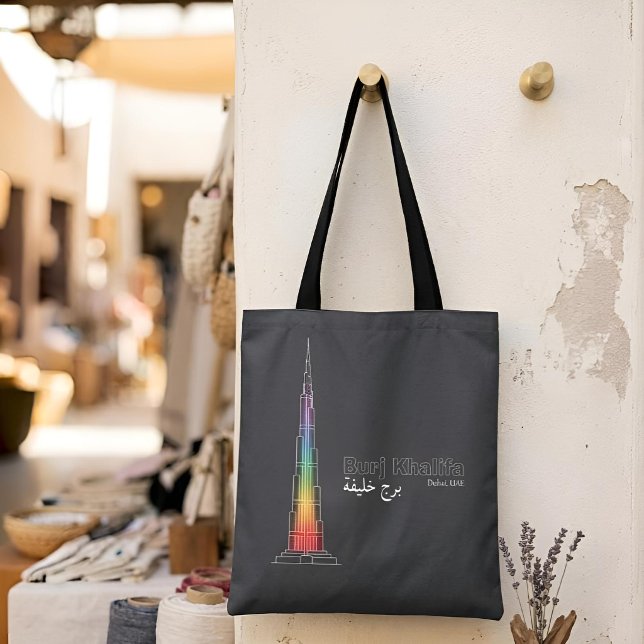 Tote Bag Monuments en lumière | Burj Khalifa (Créateur téléchargé)