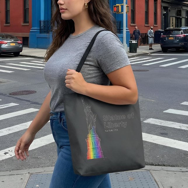 Tote Bag Monuments en lumière | Statue de la Liberté (Lifestyle Shot)