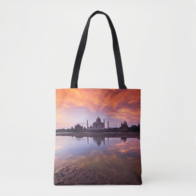 Tote Bag Monuments | Taj Mahal Sunset (Devant)