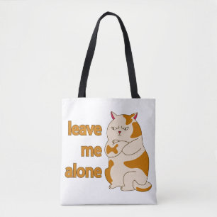 Tote Bag Moody Grosse cat me laisse tranquille
