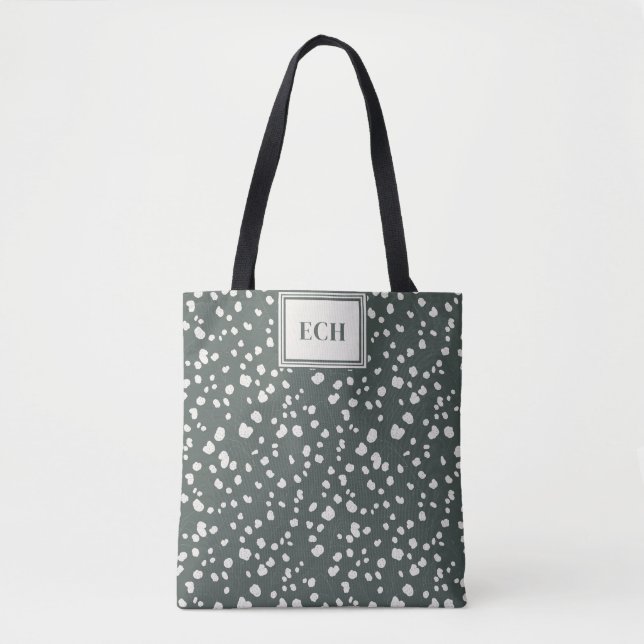 Tote Bag Moody Lunaria Silver Dollar Pattern Personalized (Devant)