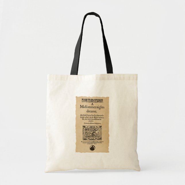 Tote Bag Morceau avant à l'nuits d'été Quarto rêveur (Devant)