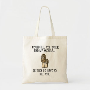 Tote Bag Morel Chasseur de champignons Funny