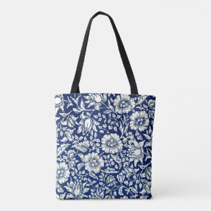 Tote Bag Morris - Couleur bleue, motif vintage