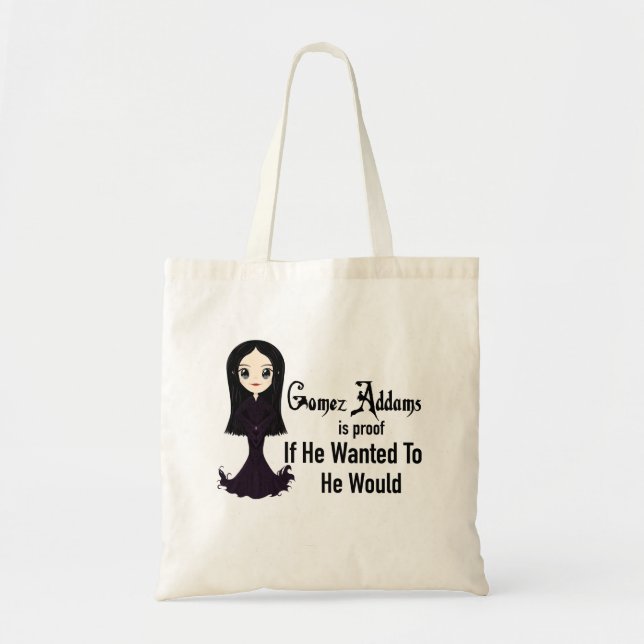 Tote Bag Morticia S'Il Recherché À Fourre-tout (Devant)