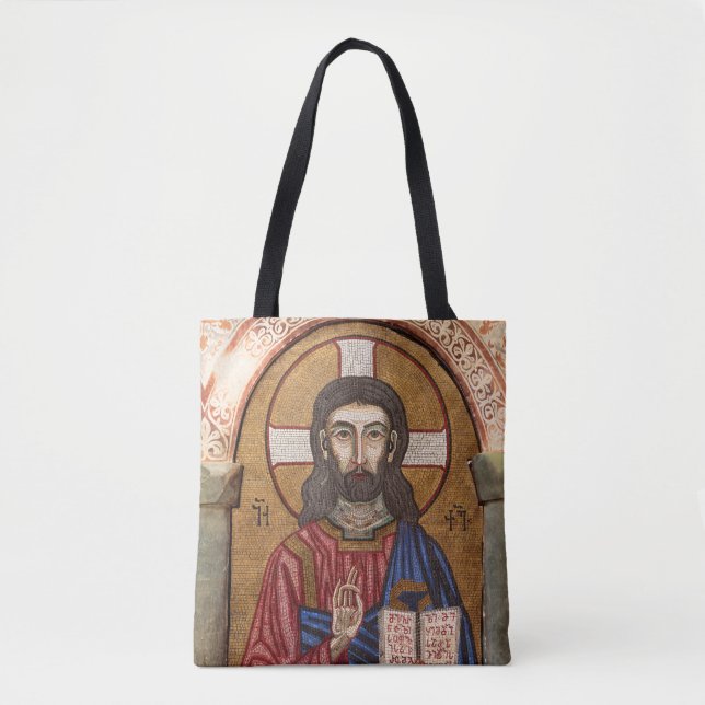 Tote Bag Mosaïque ancienne de Jésus (Devant)