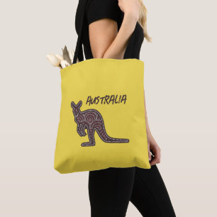 Tote Bag Mosaïque autochtone de Kangaroo