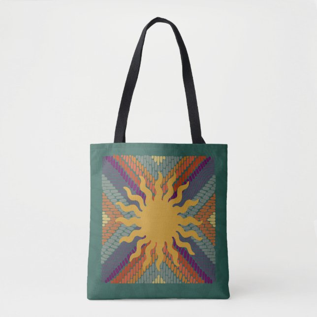 Tote Bag Mosaïque automne soleil (Devant)