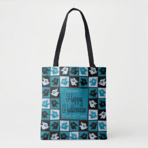 Tote Bag Mosaïque de fantôme d'Halloween