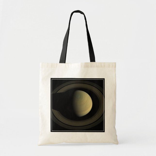 Tote Bag Mosaïque De La Planète Saturne Et Ses Principaux A (Devant)