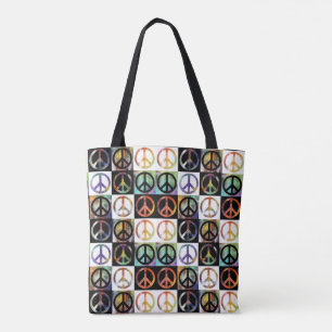 Tote Bag Mosaïque de signe de paix