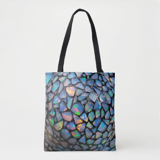 Tote Bag Mosaïque d'opale1 (Devant)