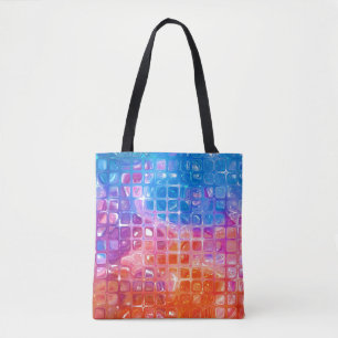 Tote Bag Mosaïque dynamique : Arrière - plan Abstrait multi