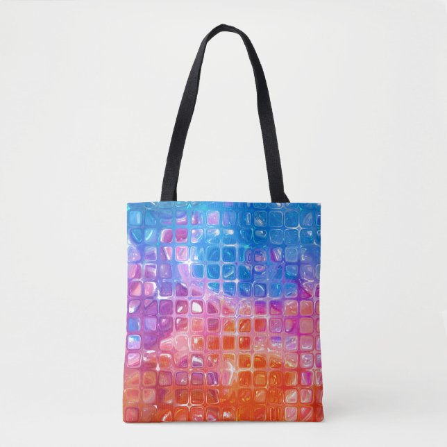 Tote Bag Mosaïque dynamique : Arrière - plan Abstrait multi (Devant)
