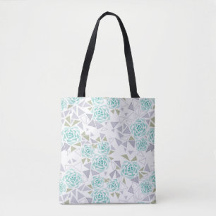 Tote Bag Mosaïque, fleurs
