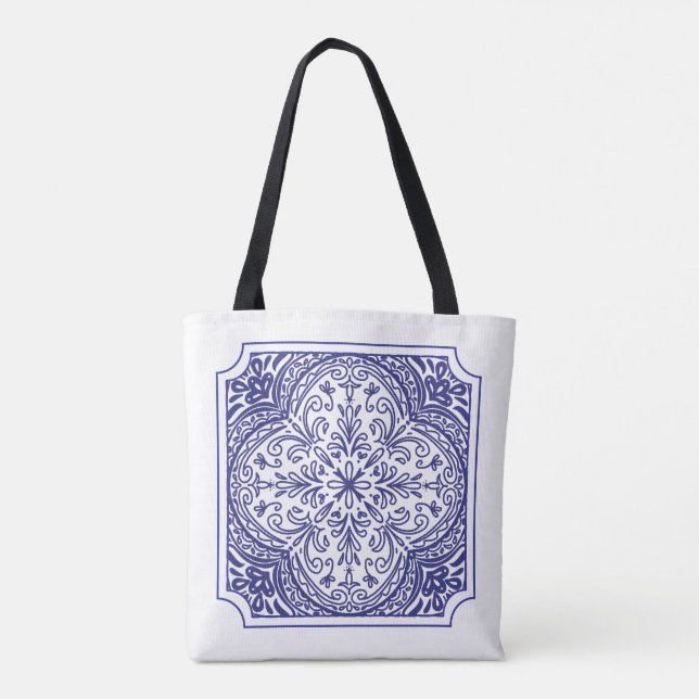 Tote Bag Mosaïque méditerranéenne (Dos)