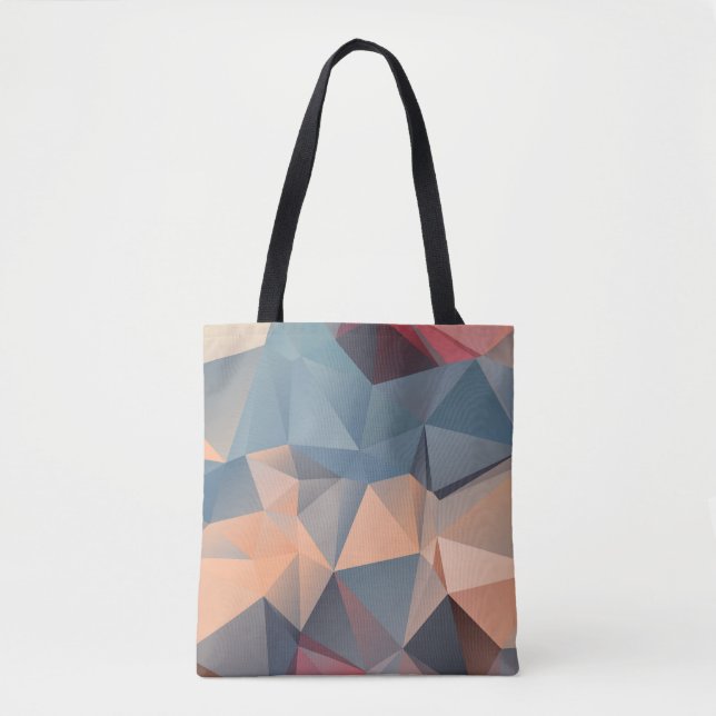 Tote Bag Mosaïque polygonale : Elégance géométrique créativ (Devant)