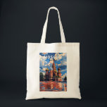 Tote Bag Moscou Russie Travel Art Vintage<br><div class="desc">Moskova design de voyage vectoriel rétro. Moscou,  sur la Moskva,  dans l’ouest de la Russie,  est la capitale cosmopolite du pays.</div>
