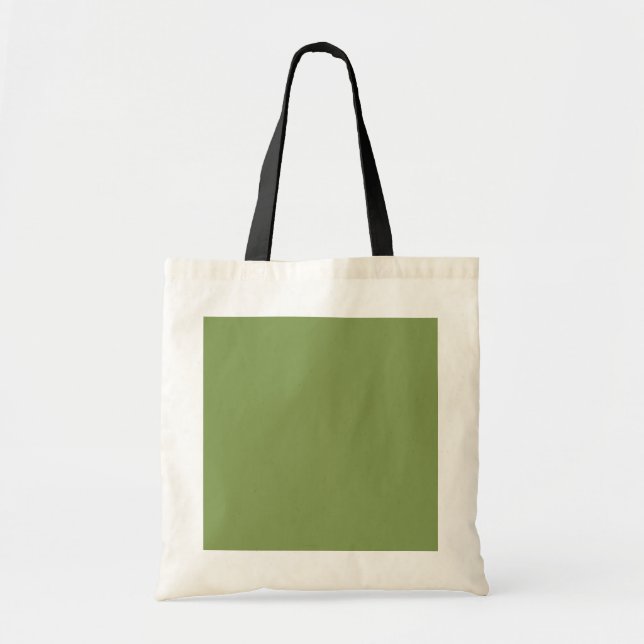Tote Bag Moss Green Arrière - plan couleur solide Personnal (Devant)