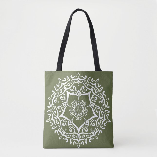 Tote Bag Moss Mandala (Devant)
