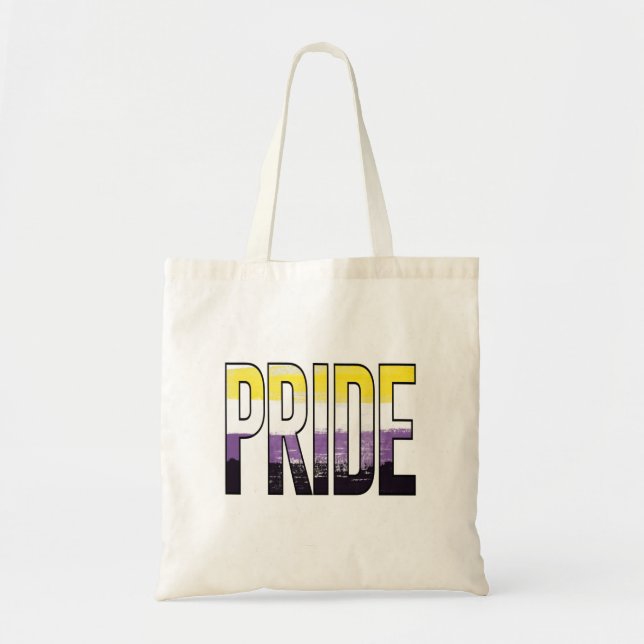 Tote Bag Mot de fierté non binaire (Devant)