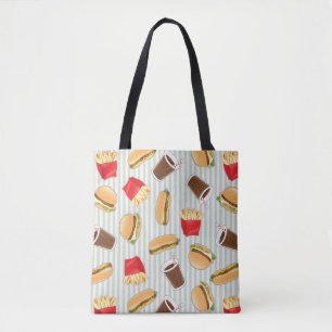 Tote Bag Motif 2 d'aliments de préparation rapide