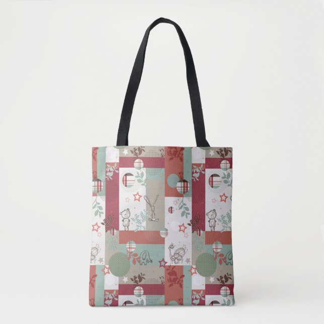Tote Bag Motif 2 d'édredon de bébé (Devant)