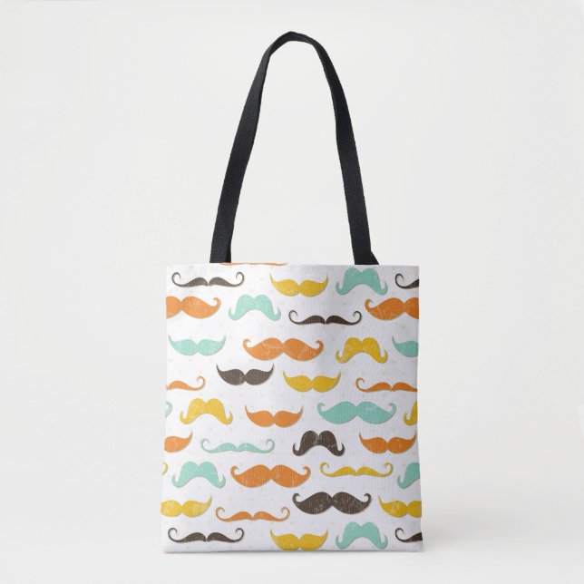 Tote Bag Motif 3 de moustache (Devant)