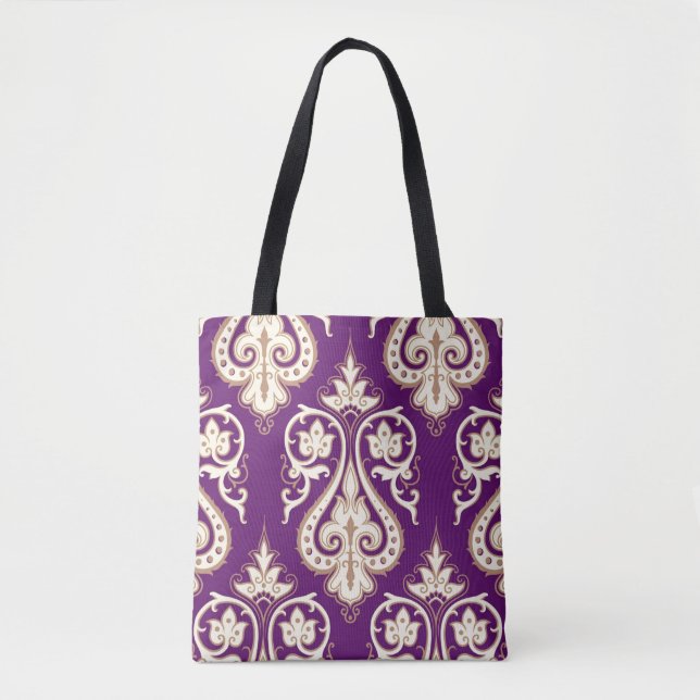 Tote Bag Motif 4 de damassé (Devant)
