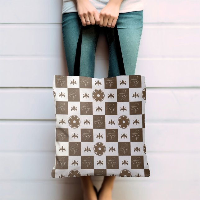Tote Bag Motif À damiers classique (Créateur téléchargé)