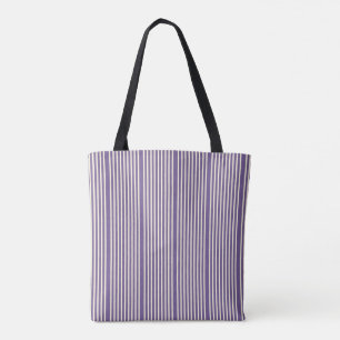 Tote Bag Motif à deux tons crème violet
