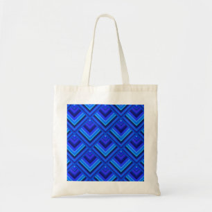 Tote Bag Motif à échelle à bandes bleues