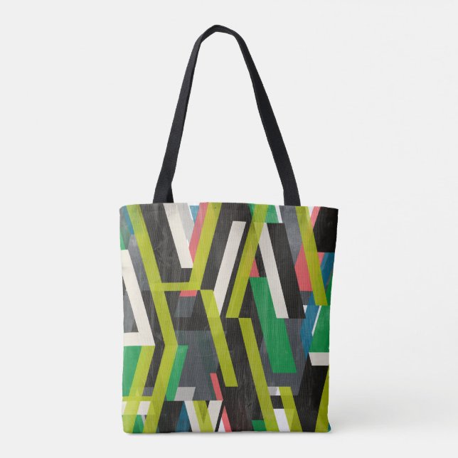 Tote Bag Motif à flux de suspension diagonal (Dos)
