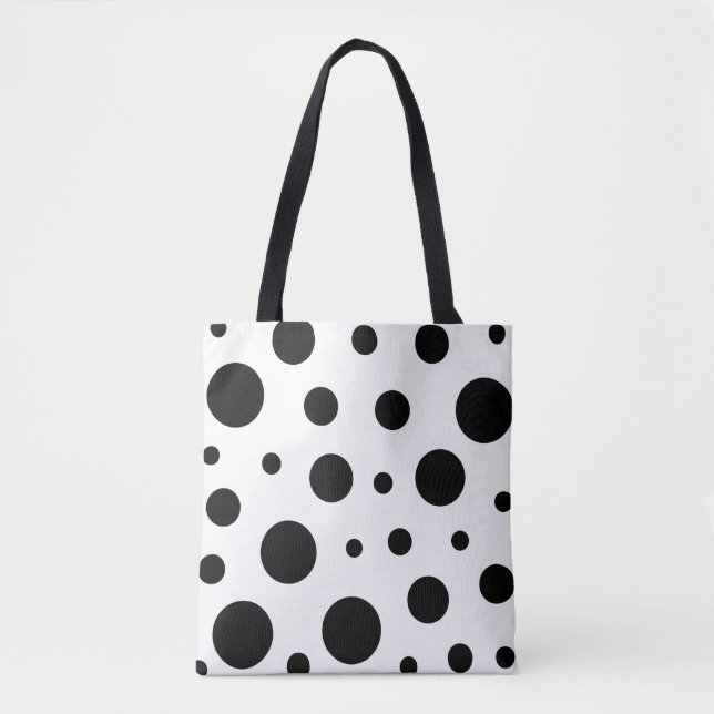 Tote Bag Motif à pointe noire tendance (Devant)